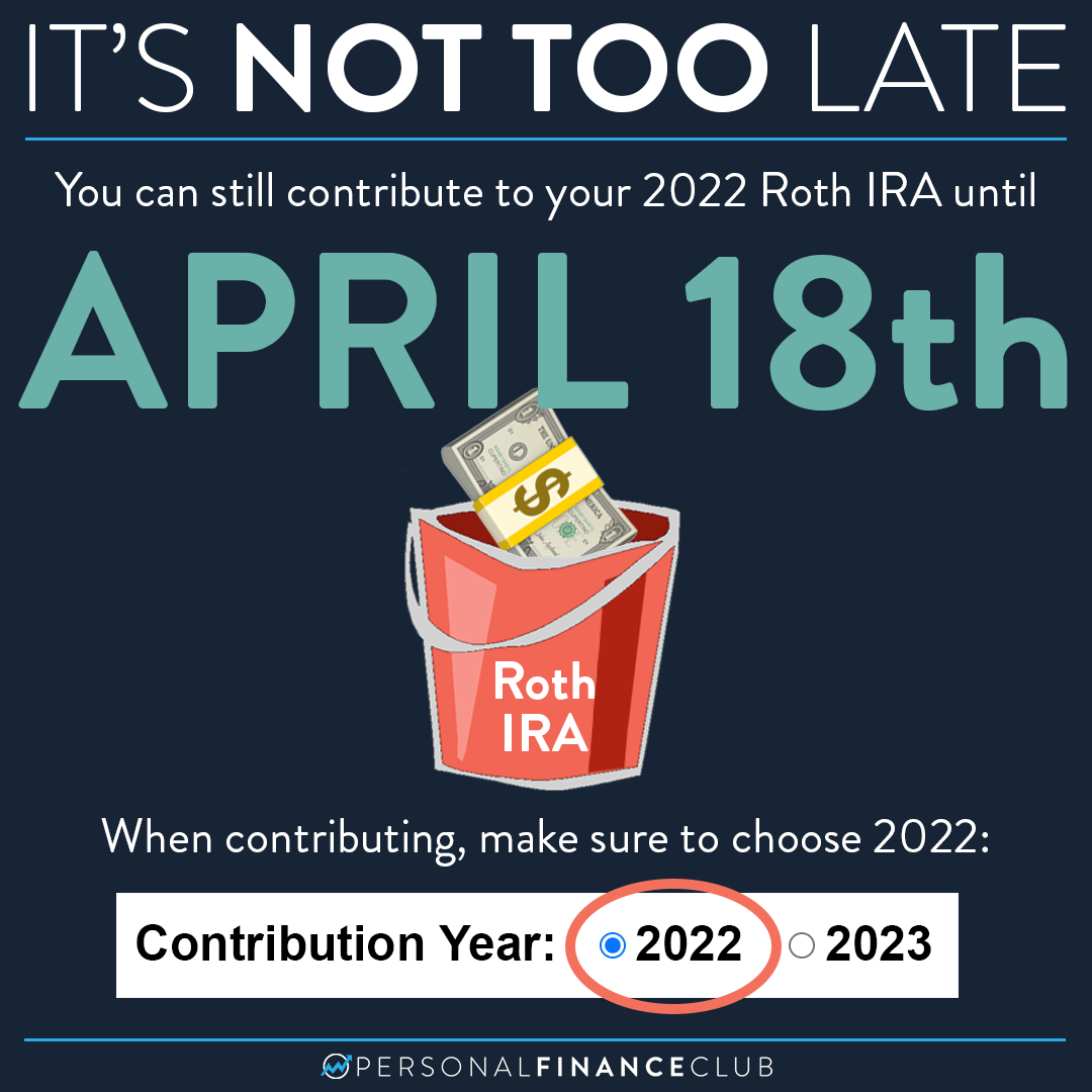 It’s not too late to contribute to your Roth IRA! Personal Finance Club